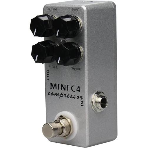 Professional compression effects pedal | Four-knob precision control | True bypass design | Aluminum alloy body | Portable