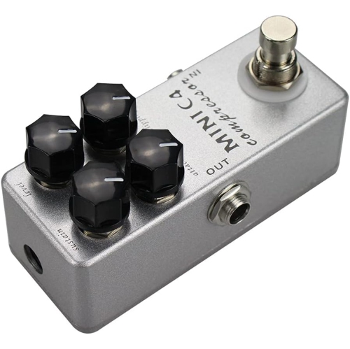 Professional compression effects pedal | Four-knob precision control | True bypass design | Aluminum alloy body | Portable
