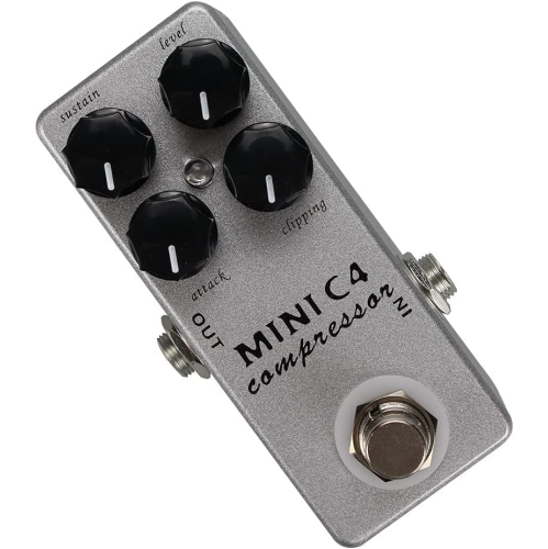 Professional compression effects pedal | Four-knob precision control | True bypass design | Aluminum alloy body | Portable