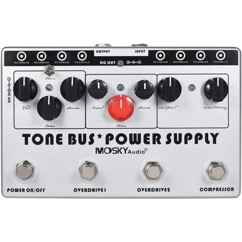 3-in-1 professional guitar effects + power supply system | Compression + double overload | 8 independent power supplies | Recording-grade tone chain