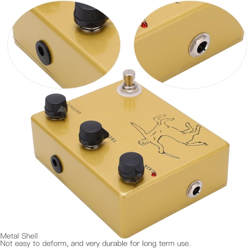 Professional true bypass overdrive effects pedal | Full metal body | Three knobs for easy control | Suitable for multiple instruments