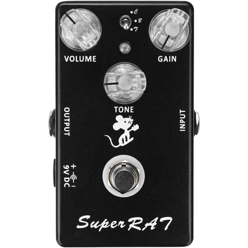 SUPER RAT three-mode distortion effects pedal | Classic RAT upgrade | Distortion/excitation/preamplifier three-in-one | Portable design