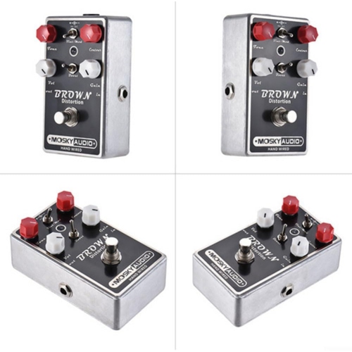 Pédale d'effets de guitare à gain double mode | Commutation de tonalité rétro/moderne | Commande de précision à quatre boutons | Caisse entièrement