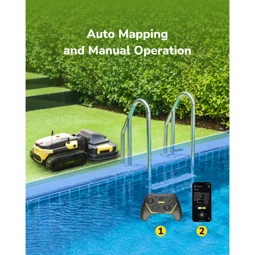 YARBO Robot Lawn Mower and Snow Blower with Modular Design, AI Multi-Zone Mapping & AI Vision & RTK for Navigation