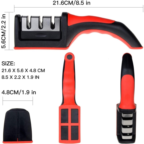 Affûteur de couteaux domestique multifonction, couteau rapide et ciseaux, pierre d'affûtage, affûteur en acier inoxydable au tungstène, outil de