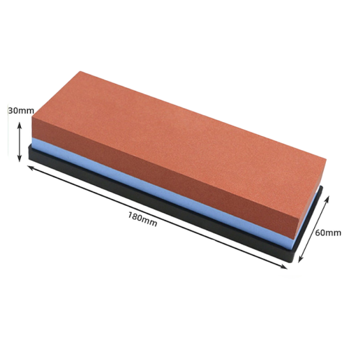 Pierre à aiguiser double face Pierre à aiguiser 240/800 Gris adapté aux ciseaux, rasoirs et outils à découper