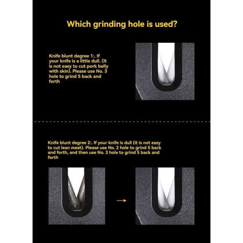 Accessoires d'ustensiles de cuisine&nbsp;: affûteur manuel rapide couteau multi-fonctionnel fournitures de cuisine Whetstone, affûteur de couteaux -