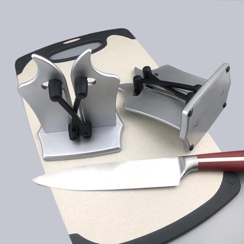 Affûteur de couteaux avec support Pierre multifonctionnelle à affûtage rapide Outil d'affûtage de couteau vertical Home Couteau de cuisine Outil