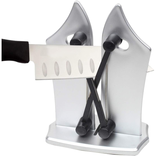 Affûteur de couteaux avec support Pierre multifonctionnelle à affûtage rapide Outil d'affûtage de couteau vertical Home Couteau de cuisine Outil