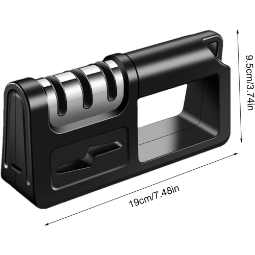 Outil Whetstone, outil manuel professionnel | 4-en-1 whetstone, pierre à eau Whetstone, outil de cuisine professionnel Whetstone - noir