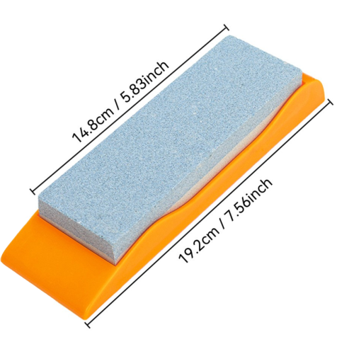 Pierre d'affûtage multifonctionnelle à double face pour la maison, pierre d'affûtage brun corundum – grand, vert