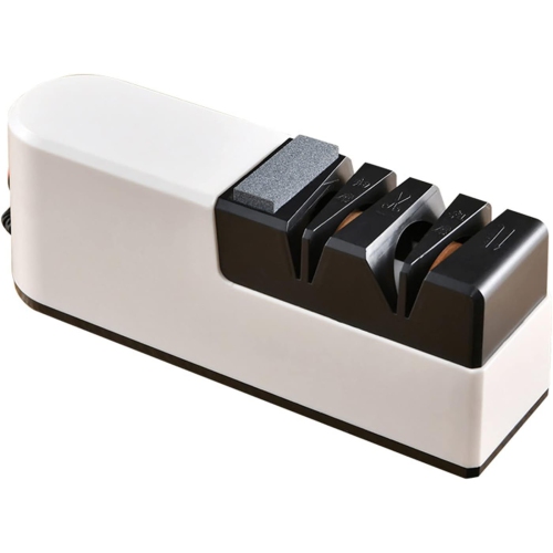 Affûteur de couteaux électrique USB Ciseaux de cuisine Affûteur Moulin à outils facile et sécuritaire à utiliser