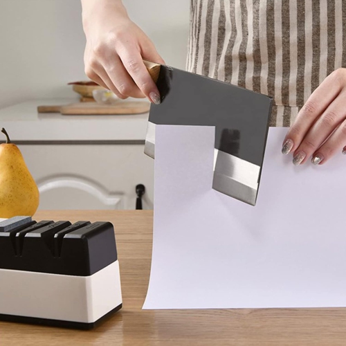 Affûteur de couteaux électrique USB Ciseaux de cuisine Affûteur Moulin à outils facile et sécuritaire à utiliser