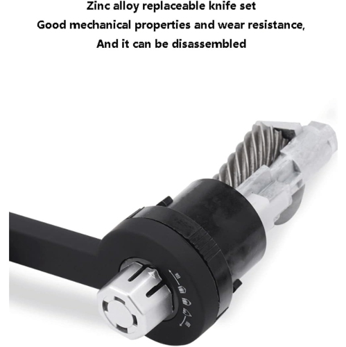 Black Pencil Sharpener, Non-Electric, Manual Pencil Sharpener for Kids, Suitable for Colored Pencils, School Classroom and Office (Black)