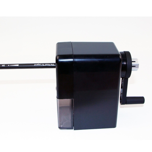 Black Pencil Sharpener, Non-Electric, Manual Pencil Sharpener for Kids, Suitable for Colored Pencils, School Classroom and Office (Black)