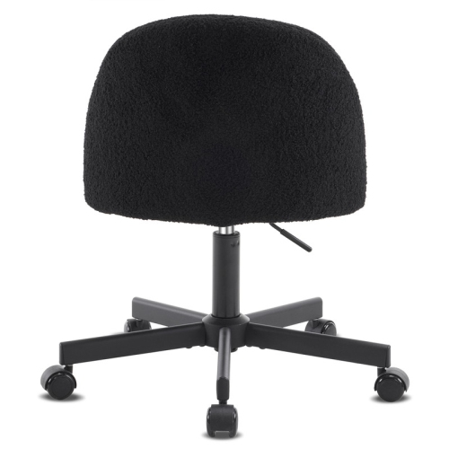 Karl Home 21.9 Inch Task Chair Office Desk Chair Make Up Chair With Wheels Black