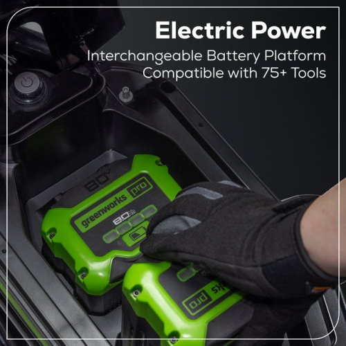 Greenworks 80V Stealth Series 19'' Minibike, 4Ah Batteries & 8A Dual Port Charger Included