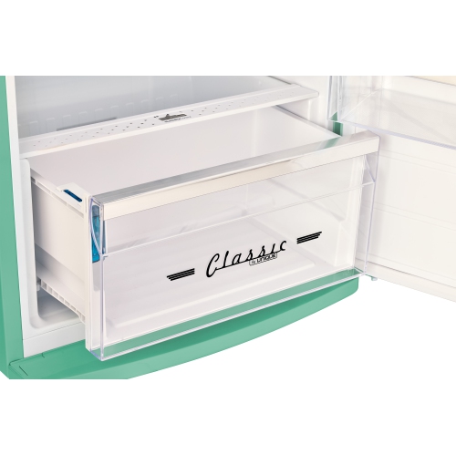 Unique Appliances Classic Retro 11 cu.ft. Top Freezer Refrigerator - Ocean Mist Turquoise