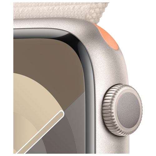 Apple Watch Series 9 (GPS) 45mm Starlight Aluminium Case with Starlight Sport Loop - US Version by APPLE - Refurbished condition - Image 4