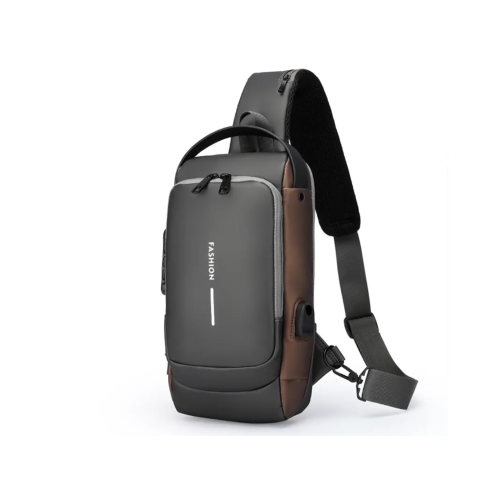 SNESH - Mini Crossbody Fanny Pack.Running Sling Bag , Chest Travel Bag with Multiple Pockets, Water-Resistant, and Anti-Theft Lock