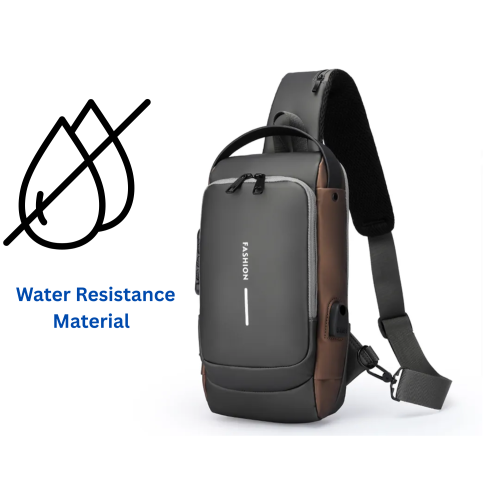 SNESH - Mini Crossbody Fanny Pack.Running Sling Bag , Chest Travel Bag with Multiple Pockets, Water-Resistant, and Anti-Theft Lock