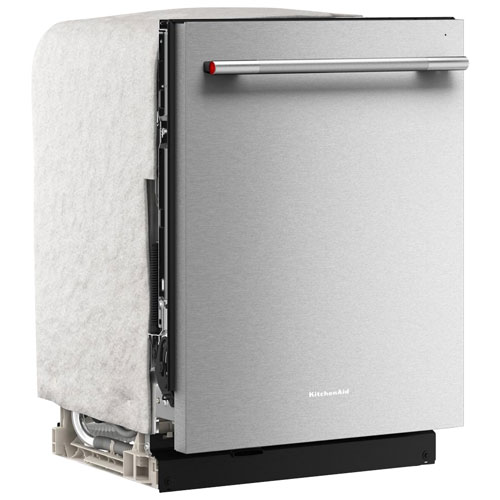 Lave-vaisselle encastrable 24 po et 44 dB avec cuve en inox et troisième panier de KitchenAid - Inox