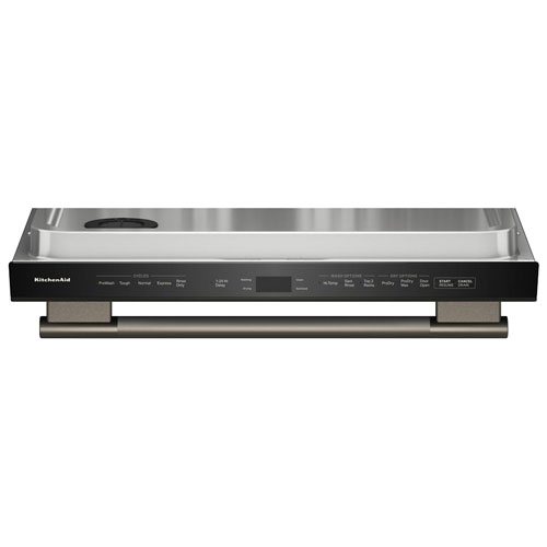 Lave-vaisselle encastrable de 24 po 44 dB avec cuve en inox et troisième panier de KitchenAid - Fonte noire