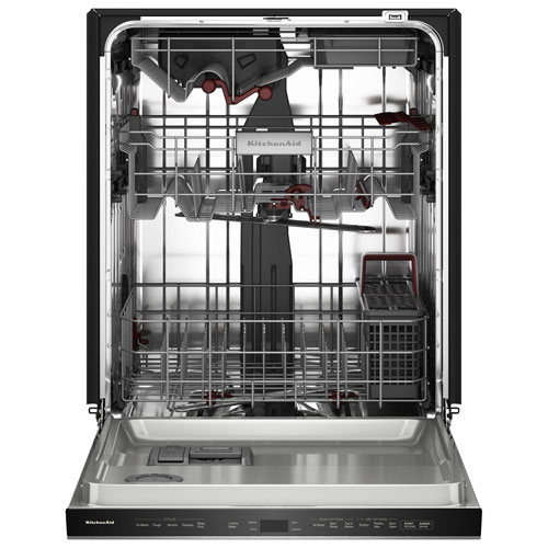 KitchenAid 24" 44dB Built-In Dishwasher w/ Stainless Steel Tub & Third Rack - Stainless