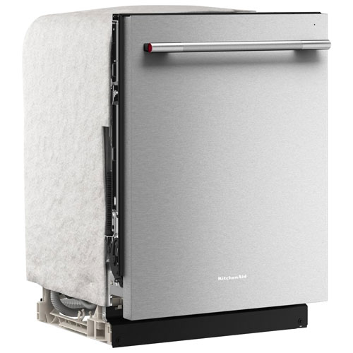 Lave-vaisselle encastrable 24 po et 41 dB avec cuve en inox et troisième panier de KitchenAid - Inox