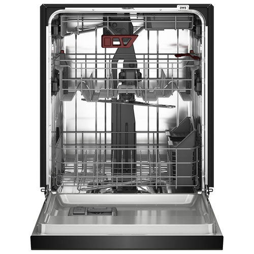 Lave-vaisselle encastrable de 24 po 41 dB avec cuve en inox et troisième panier de KitchenAid - Fonte noire