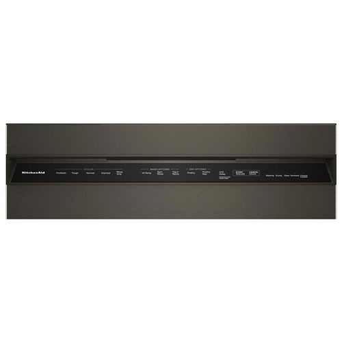 Lave-vaisselle encastrable de 24 po 41 dB avec cuve en inox et troisième panier de KitchenAid - Fonte noire