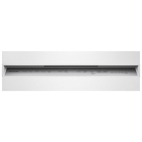 Lave-vaisselle encastrable 24 po 47 dB avec cuve en inox/Troisième panier de KitchenAid - Blanc
