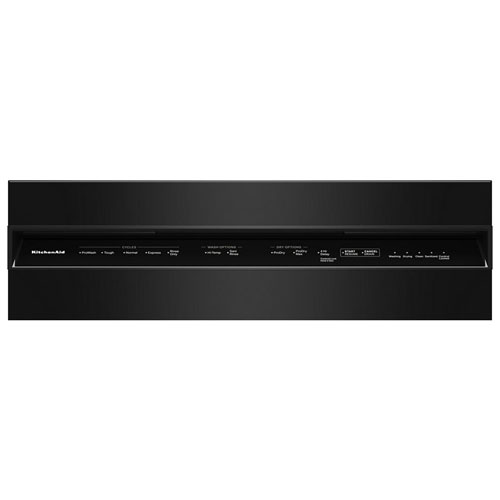 KitchenAid 24" 47dB Built-In Dishwasher w/ Stainless Steel Tub & Third Rack - Black