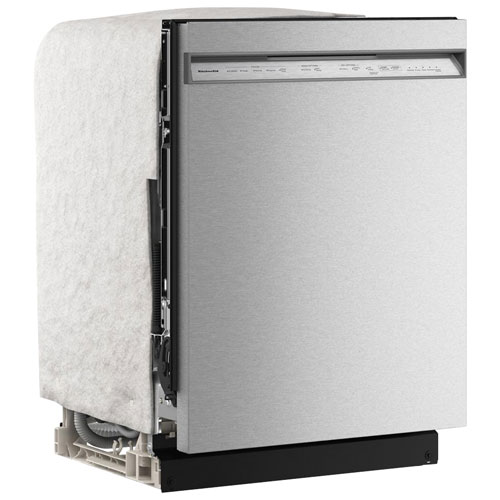 KitchenAid 24" 47dB Built-In Dishwasher w/ Stainless Steel Tub & Third Rack - Stainless