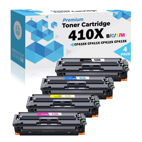 Ultra Toner® Compatible HP 410A HP 410X Toner Cartridge CF410X CF411X CF412X CF413X High Yield Color Laserjet Pro M452 M452dn M452dw M452nw MFP