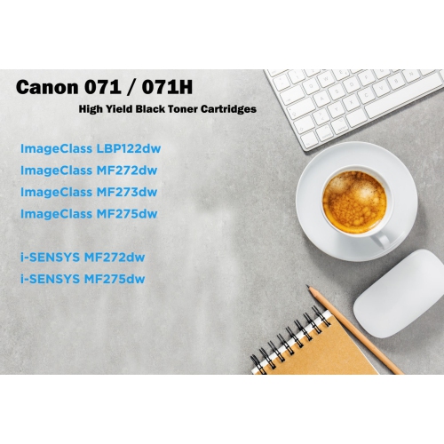 Ultra Toner® Compatible Canon 071 Toner Cartridge 071H High Yield Black CRG-071 CRG071 canon071 - ImageClass LBP122dw, MF272dw, MF273dw, MF275dw,