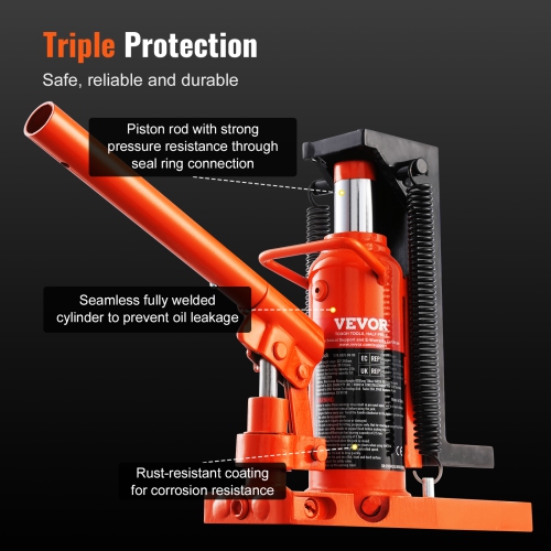 VEVOR 2.5 Ton Hydraulic Toe Jack, On Toe Toe Jack Lift, 5 Ton On Top Lift Capacity Machine Jack, 0.8-5.3 in Toe Height, 8.9-13.4 in Top Height,Air