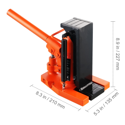 VEVOR 2.5 Ton Hydraulic Toe Jack, On Toe Toe Jack Lift, 5 Ton On Top Lift Capacity Machine Jack, 0.8-5.3 in Toe Height, 8.9-13.4 in Top Height,Air