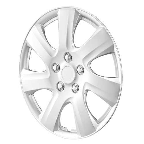 VEVOR Wheel Rim Cover Hubcaps, 16 in Diameter, Sturdy & Durable Scratch-Resistant Hubcap with Snap & Valve Nozzle Hole, ABS & PC Hubcap with High