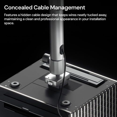 Projector Ceiling Mount for VisionMaster and StreamMaster Series - Aluminum Alloy, Adjustable Height from 31 to 40.5cm Using The Extension Rod, with