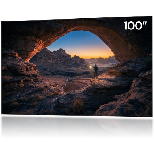 Valerion 100" Fresnel Ambient Light Rejecting Screen, 1.8dB Gain, 85% Ambient Light Resistance, The de-Speckle Design, 16:9 Fixed Frame for Long