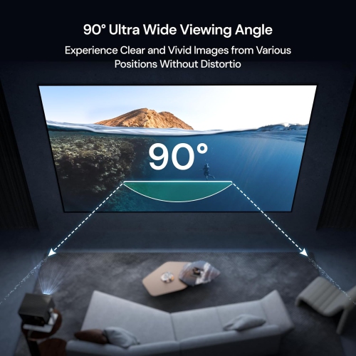 Valerion 100" Fresnel Ambient Light Rejecting Screen, 1.8dB Gain, 85% Ambient Light Resistance, The de-Speckle Design, 16:9 Fixed Frame for Long