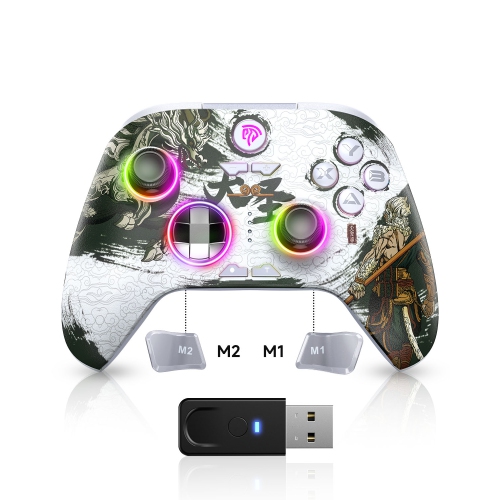 Manette sans fil EasySMX X15/manette de jeu pour Switch/éclairage PC-RVB/manches à effet Hall/gâchettes à effet Hall-Wukong