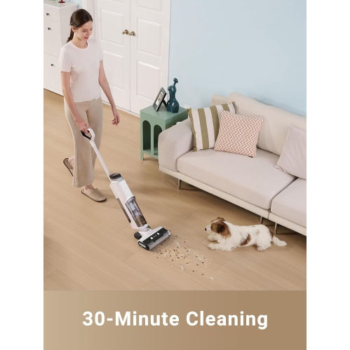 Dreame K10 Pro Wet Dry Vacuum Cleaner, 15KPa Suction Cordless Vacuum Mop, 8.4lbs Lightweight Smart Floor Cleaner with Self-Wash, 30min Runtime, Edge