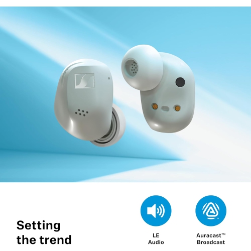 Sennheiser ACCENTUM True Wireless Earbuds - Crystal-Clear Sound with Hybrid ANC, Ergonomic Design, 28-Hour Battery Life, Touch Interface and Dual Mic