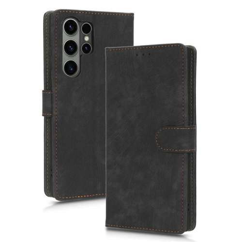 PANDACO Black Wallet Case for Samsung Galaxy S25 Ultra