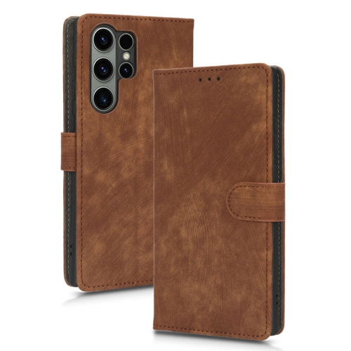 PANDACO Brown Wallet Case for Samsung Galaxy S25 Ultra