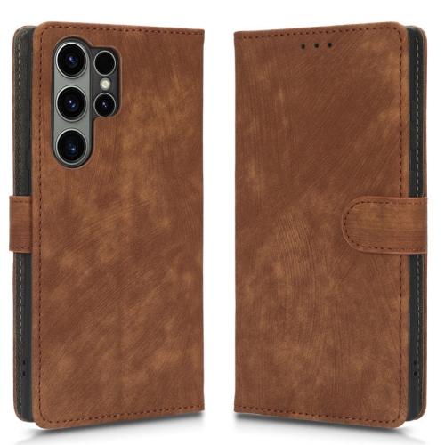 PANDACO Brown Wallet Case for Samsung Galaxy S25 Ultra