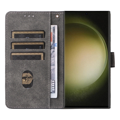 PANDACO Brown Wallet Case for Samsung Galaxy S25 Ultra