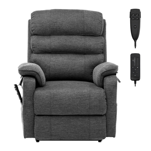 VEVOR Power Lift Recliner Chair, Lift Chair with Heat and Massage, Dual Motor Recliner Chair with 2 Anti-Fall Ropes, Infinite Position Adjustment